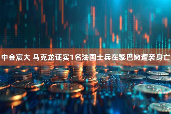 中金宸大 马克龙证实1名法国士兵在黎巴嫩遭袭身亡