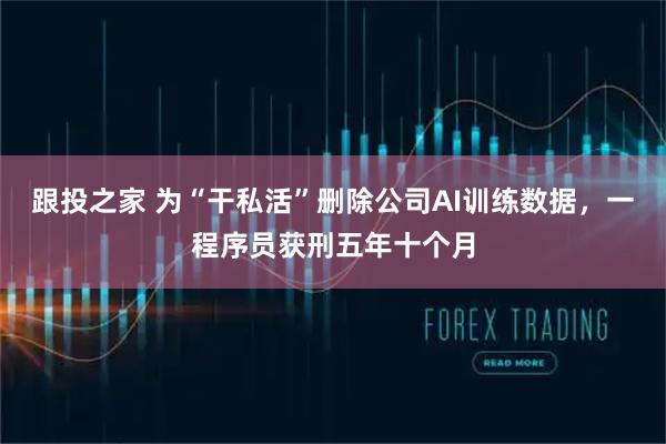 跟投之家 为“干私活”删除公司AI训练数据，一程序员获刑五年十个月
