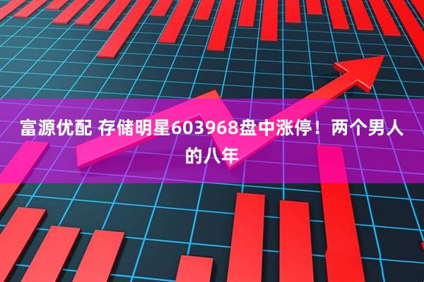 富源优配 存储明星603968盘中涨停!两个男人的八年